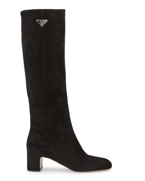 prada 55mm stretch suede to the knee boot|Prada Stretch.